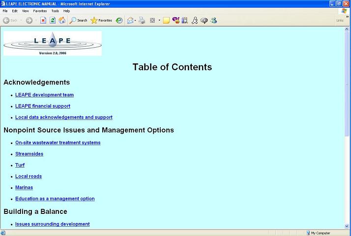 Table of Contents
